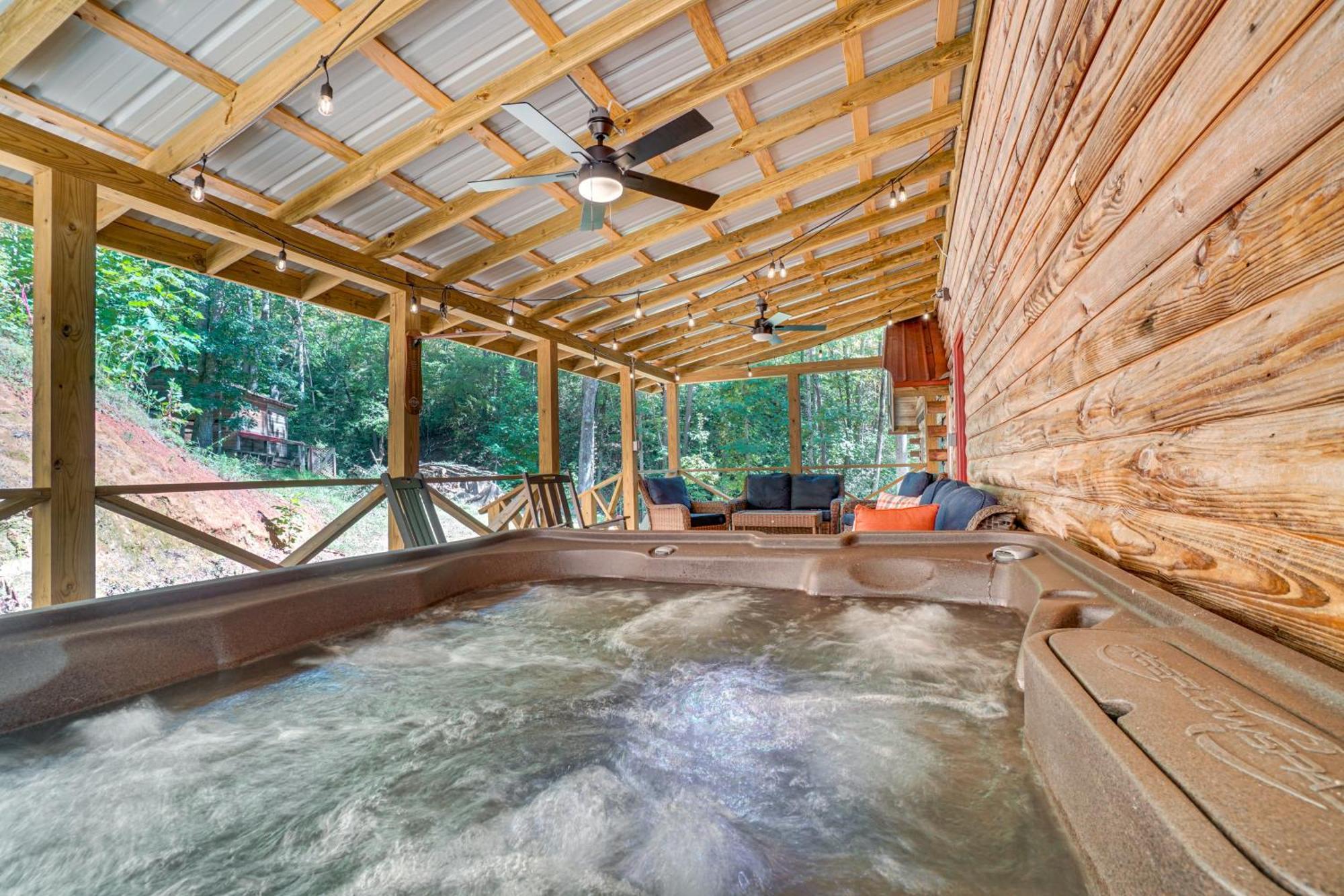North Georgia Mtn Escape With Hot Tub And Games! Villa Sautee Nacoochee Ngoại thất bức ảnh
